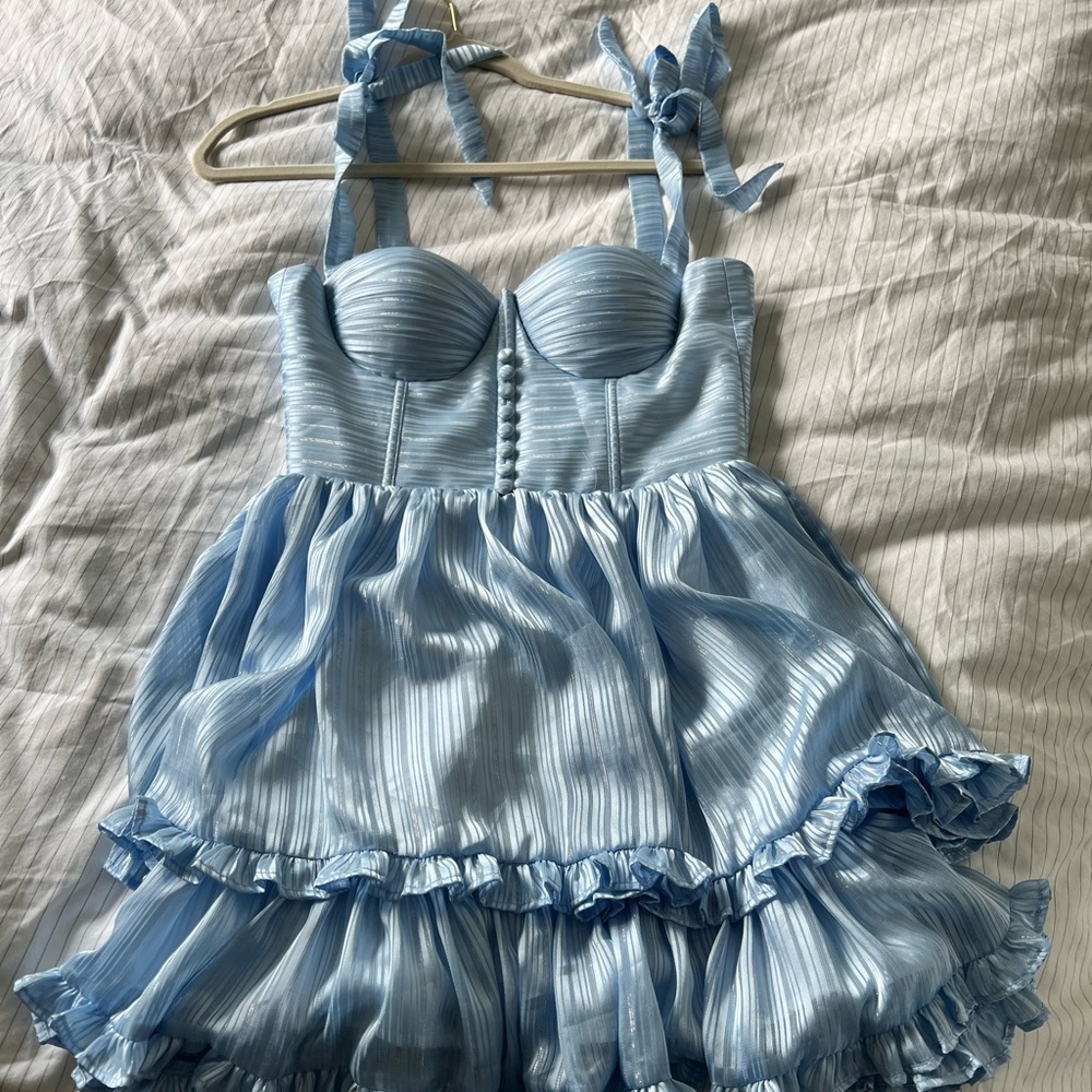 adeirlina blue mini dress size M